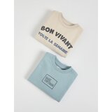 Reserved Pamučna bluza 2 pakiranje - plava | shoptok.hr