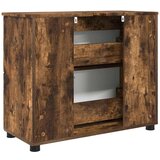 vidaXL Kupaonski ormar s ladicama Dimljeni hrast 76.5 x 35 x 64 cm | shoptok.hr