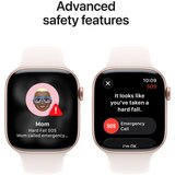 Apple Watch Series 11 Cellular 46mm M/L MFCJ4ZR/A Aluminijasto ohišje roza zlat športni trak svetlo roza | Shoptok.si