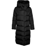 Trendyol Black Oversize Water Repellent Long Quilted Inflatable Coat with Side Snap Fasteners