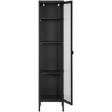 House Nordic Črna kovinska vitrina 40x180 cm Brisbane – | Shoptok.si