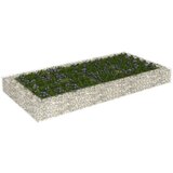 Furnova Visoka greda gabion pocinkano jeklo 200x100x20 cm, (21921116) | Shoptok.si