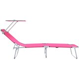  Ležaljka 2 pcs Ružičasta 58 x 188 x 77cm Poliester | shoptok.hr