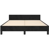  Okvir za krevet s uzglavljem crni 140x190 cm baršunasti | shoptok.hr