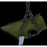 Kaput za pse s pojasom Maslinasto zelena 2XL Flis i Poliester | shoptok.hr