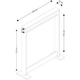 Hanah home Hall Stand zidni čiviluk Salvitor White | ePonuda.com