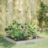 vidaXL Povišena vrtna gredica 100 x 100 x 18,5 cm nehrđajući čelik Cijene