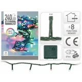 Novoletne lučke veriga 240 LED RGB 24m – 8 funkcij, (20379856)
