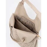 Shelvt Beige openwork shoulder bag | Shoptok.si