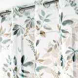 Douceur d intérieur Belo-zelena prosojna zavesa 140x240 cm Dilaris – | Shoptok.si