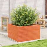  Vrtno cvetlično korito voščeno 80x80x45,5 cm trdna borovina | Shoptok.si