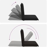Podesivi podni naslonjač Crna Vuna | shoptok.hr