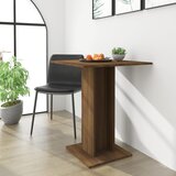 vidaXL Bistro stol boja smeđeg hrasta 60x60x75 cm konstruirano drvo Cijene