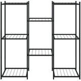  Stalak za cvijeće 83 x 25 x 80 cm crni željezni | shoptok.hr
