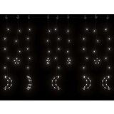 vidaXL Okrasne lučke zvezde in lune z daljincem 138 LED hladno bele | Shoptok.si