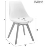 Bessagi Home stol judy, bela | Shoptok.si