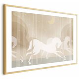  Plakat - Galloping Horses 90x60 Zlatni okvir s margom | shoptok.hr