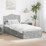  Krevetna konstrukcija s ladicama Betonski sivi 70 x 190 cm | shoptok.hr
