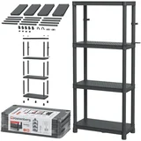 Stackaro Solid 60 KSS60L4HD plastični regal 58 × 28 × 131,5 cm – nosivost 185 kg