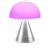 Lexon MINA L AUDIO prenosna svetilka z bluetooth zvočnikom SREBRNA Slike