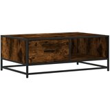  Stolić za kavu boja dimljenog hrasta 90x57x35 cm drvo i metal | Eponuda.com