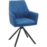Hom`in naslanjač, kovina, tekstil modra, črna | Shoptok.si