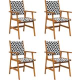 Maison Chic Vrtni stoli - Stol za vrt 4 kosi trden akacijev les JS1589, (21877269) | Shoptok.si