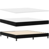 Box Postelja s pomičnim vzmetnim delom in vzmetnico Črna 180x200 cm Žamet, (22051879) | Shoptok.si