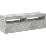 TV omarica z LED lučkami 2 kosa betonsko siva 60x35x40 cm, (20733274) | Shoptok.si