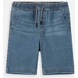 Coccodrillo Otroške kratke hlače iz jeansa mornarsko modra barva