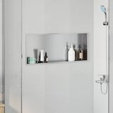 Ničica za tuš Srebrno 75 x 30 x 9,5 cm Nehrđajući čelik | Eponuda.ba