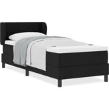  Box Spring postelja z vzmetnico Črna 80x200 cm Tkanina, (22051198) | Shoptok.si