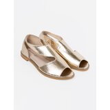 GOODIN Women's gold sandals with cutouts | shoptok.hr