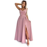 Numoco Elegant maxi long dress with straps Cene