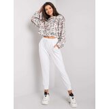 Fashion Hunters Women's white cotton trousers | Shoptok.si
