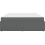  Krevetna konstrukcija Tamno siva 200 x 200 cm tkanina | shoptok.hr