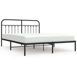 vidaXL Metalni okvir za krevet s uzglavljem crni 183x213 cm | shoptok.hr