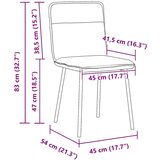 vidaXL Jedilni stoli 2 kosa temno siv žamet | Shoptok.si