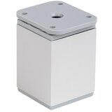 WALTECO Teleskopska noga za namještaj (Š x D: 4 x 4 cm, Podešavanje po visini: 6 cm - 8 cm, Nosivost: 50 kg, Plastika, Kutno) Cijene