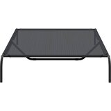  Povišeni krevet za pse crni 150x90x20 cm tekstil i čelik | shoptok.hr