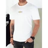 DStreet Koszulka męska z nadrukiem biała | Shoptok.si