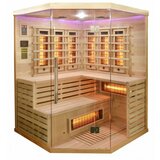 Sanotechnik infracrvena sauna Deluxe (3 karbonsko-magnezijske grijaće ploče, 150 x 150 x 200 cm) | shoptok.hr