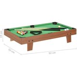 vidaXL Mini biljarski stol 92 x 52 x 19 cm smeđe-zeleni | shoptok.hr