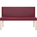  Klupa od umjetne kože 139,5 cm crvena boja vina | shoptok.hr