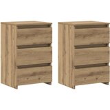  Noćni ormarići hrast 2 kom boja hrasta 40 x 35 x 62,5 cm drveni | shoptok.hr