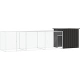 vidaXL Kavez za kokoši antracit 400x91x100 cm pocinčani čelik Cijene