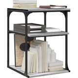  Stalak za pisač s 3 razine siva boja hrasta 43x48x64 cm drveni | shoptok.hr