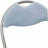  Sklopiva stolica 2 pcs Sivi 48 x 43,5 x 81 cm Lažna koža | shoptok.hr