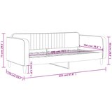  Dnevni krevet crni 100 x 200 cm baršunasti | shoptok.hr