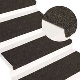  Otirači za stepenice 15 kom prošiveni 65x21x4 cm sivi | shoptok.hr